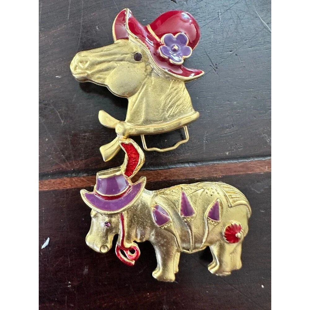 Red Hat Society Brooches/GlassesHolder ,Necklace (3)